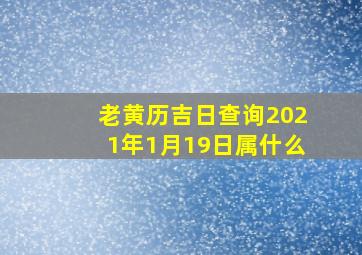 老黄历吉日查询2021年1月19日属什么