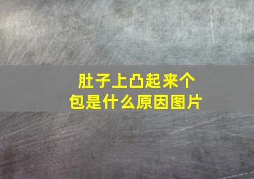 肚子上凸起来个包是什么原因图片