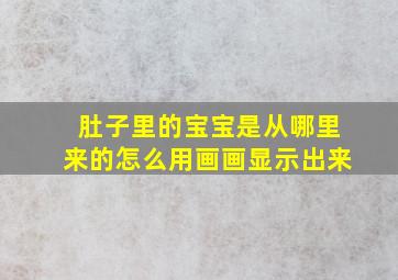 肚子里的宝宝是从哪里来的怎么用画画显示出来