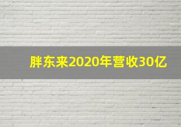 胖东来2020年营收30亿