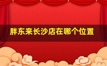 胖东来长沙店在哪个位置