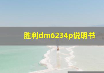 胜利dm6234p说明书