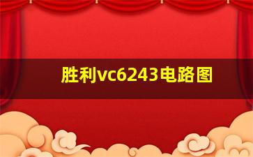 胜利vc6243电路图