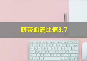 脐带血流比值3.7