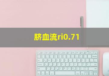 脐血流ri0.71