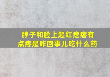 脖子和脸上起红疙瘩有点疼是咋回事儿吃什么药