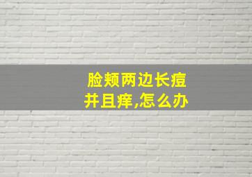 脸颊两边长痘并且痒,怎么办