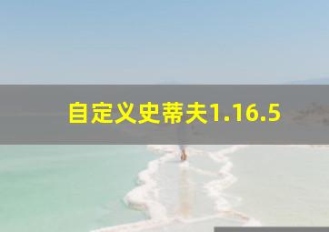 自定义史蒂夫1.16.5