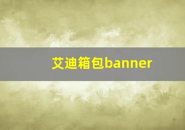 艾迪箱包banner