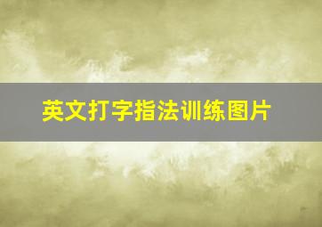 英文打字指法训练图片