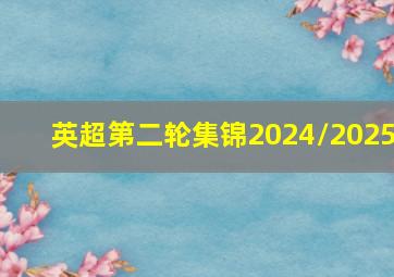 英超第二轮集锦2024/2025