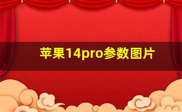 苹果14pro参数图片