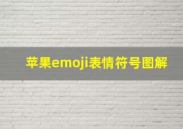 苹果emoji表情符号图解