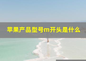 苹果产品型号m开头是什么