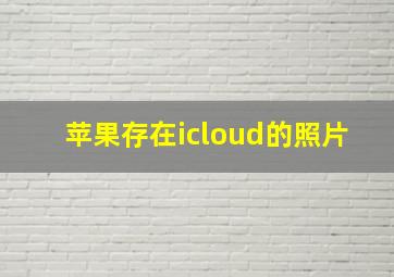 苹果存在icloud的照片