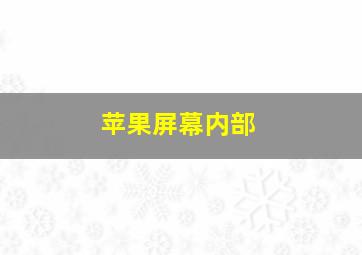 苹果屏幕内部