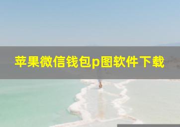 苹果微信钱包p图软件下载