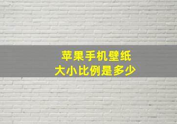 苹果手机壁纸大小比例是多少