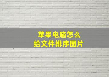 苹果电脑怎么给文件排序图片