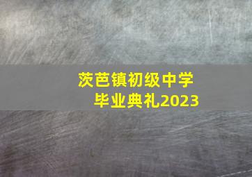 茨芭镇初级中学毕业典礼2023