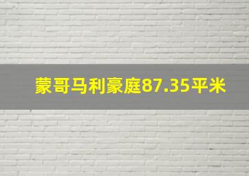 蒙哥马利豪庭87.35平米