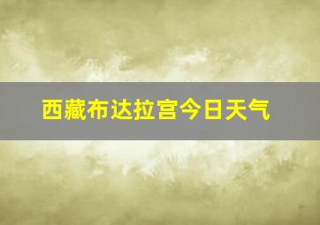 西藏布达拉宫今日天气