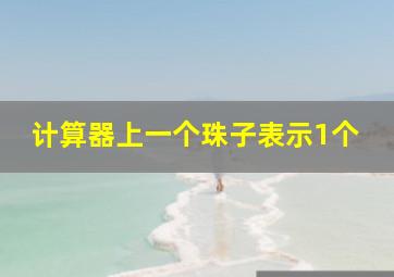 计算器上一个珠子表示1个