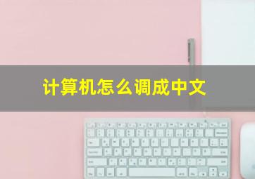 计算机怎么调成中文