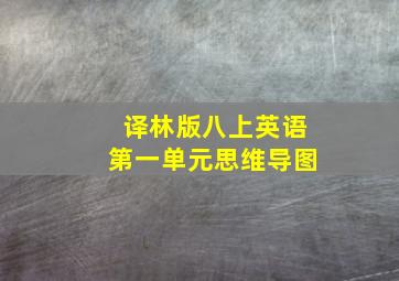 译林版八上英语第一单元思维导图