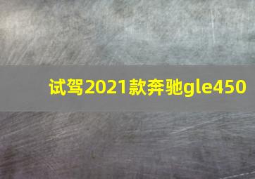 试驾2021款奔驰gle450