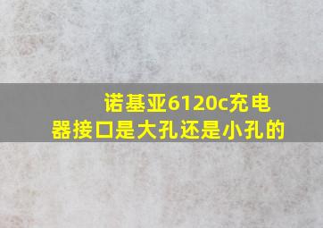 诺基亚6120c充电器接口是大孔还是小孔的