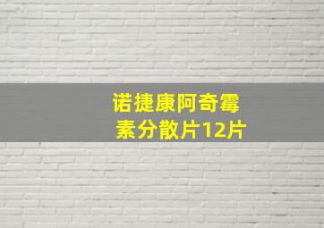 诺捷康阿奇霉素分散片12片