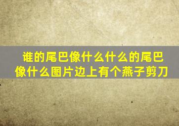 谁的尾巴像什么什么的尾巴像什么图片边上有个燕子剪刀