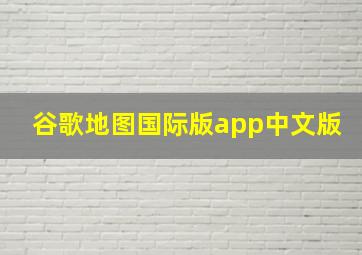 谷歌地图国际版app中文版