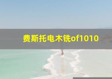 费斯托电木铣of1010