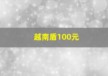 越南盾100元