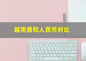 越南盾和人民币对比