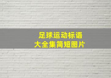 足球运动标语大全集简短图片