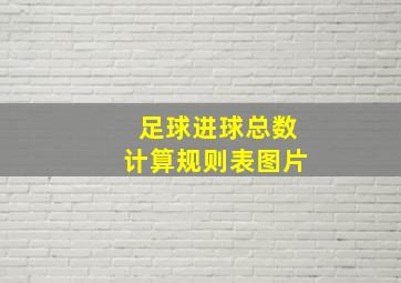 足球进球总数计算规则表图片