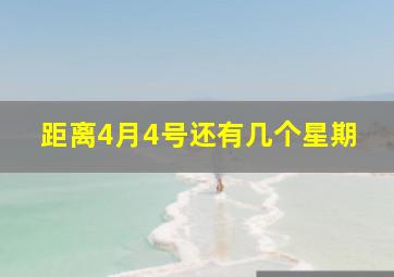 距离4月4号还有几个星期