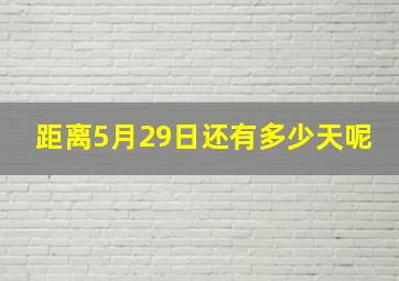 距离5月29日还有多少天呢