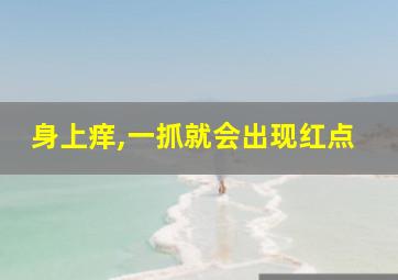 身上痒,一抓就会出现红点