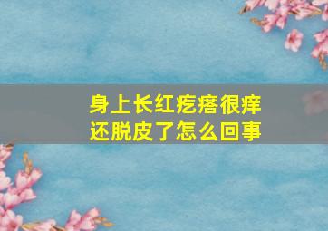 身上长红疙瘩很痒还脱皮了怎么回事