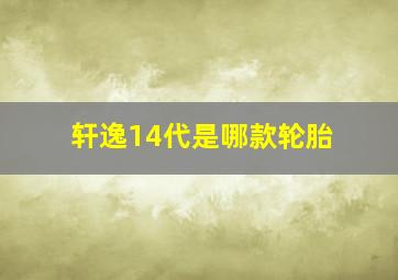 轩逸14代是哪款轮胎