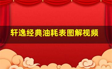 轩逸经典油耗表图解视频