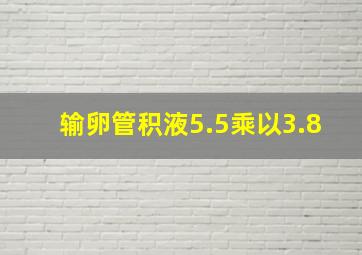 输卵管积液5.5乘以3.8