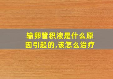 输卵管积液是什么原因引起的,该怎么治疗