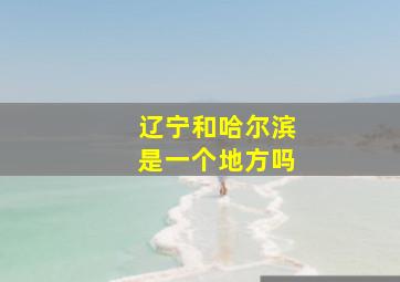 辽宁和哈尔滨是一个地方吗