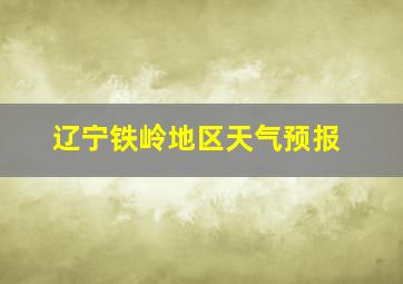 辽宁铁岭地区天气预报