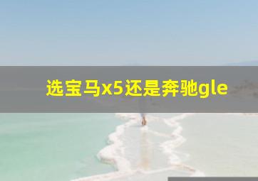 选宝马x5还是奔驰gle